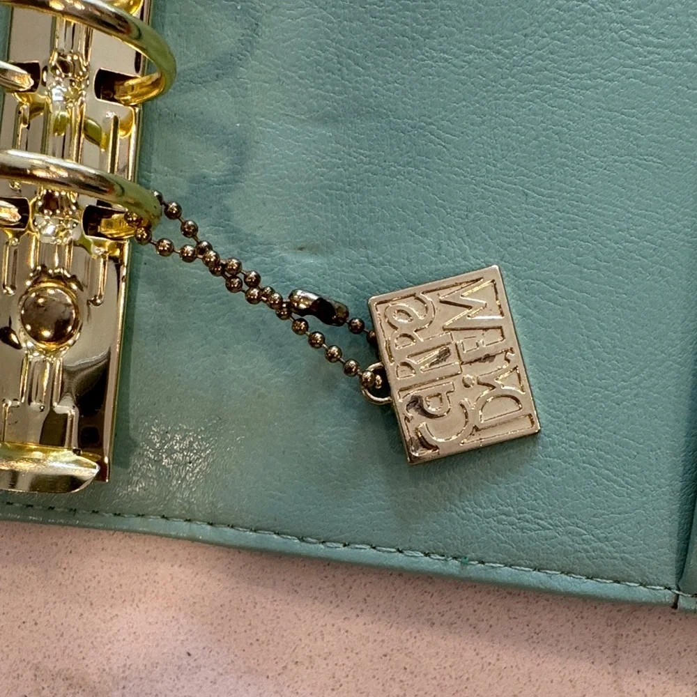 Carpe Diem Faux Leather Teal Planner Agenda Organizer Binder A5